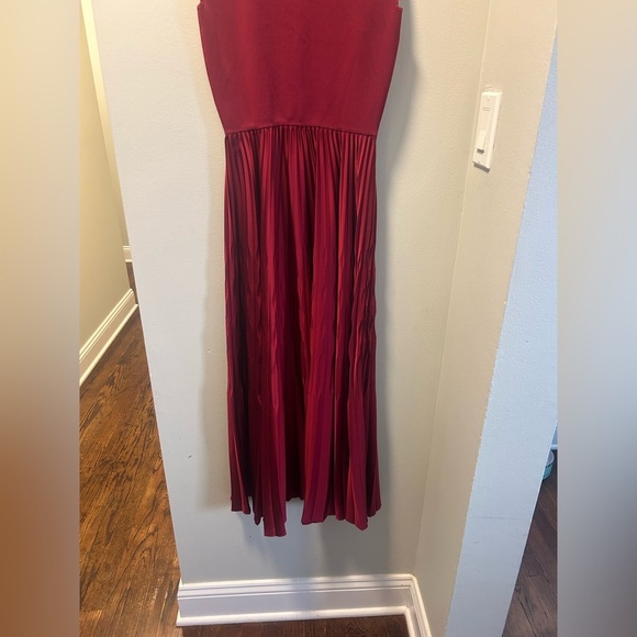 Theory Knit Combo Dress in Recycled Satin - Picture 8 of 14